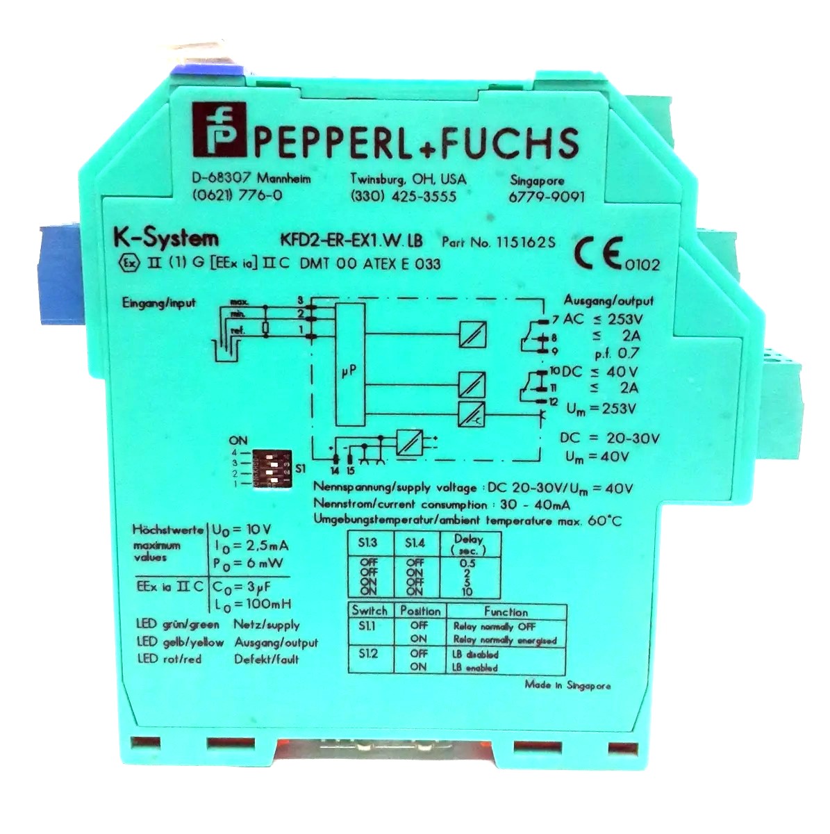 217732 Pepperl Fuchs - KFD2-ER-Ex1.W.LB