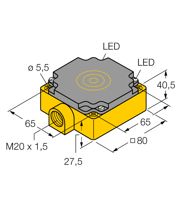 1540800 Turck - NI75U-CP80-VP4X2